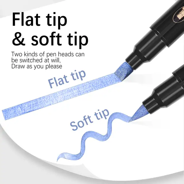 Metallic Markers with Coloring book set