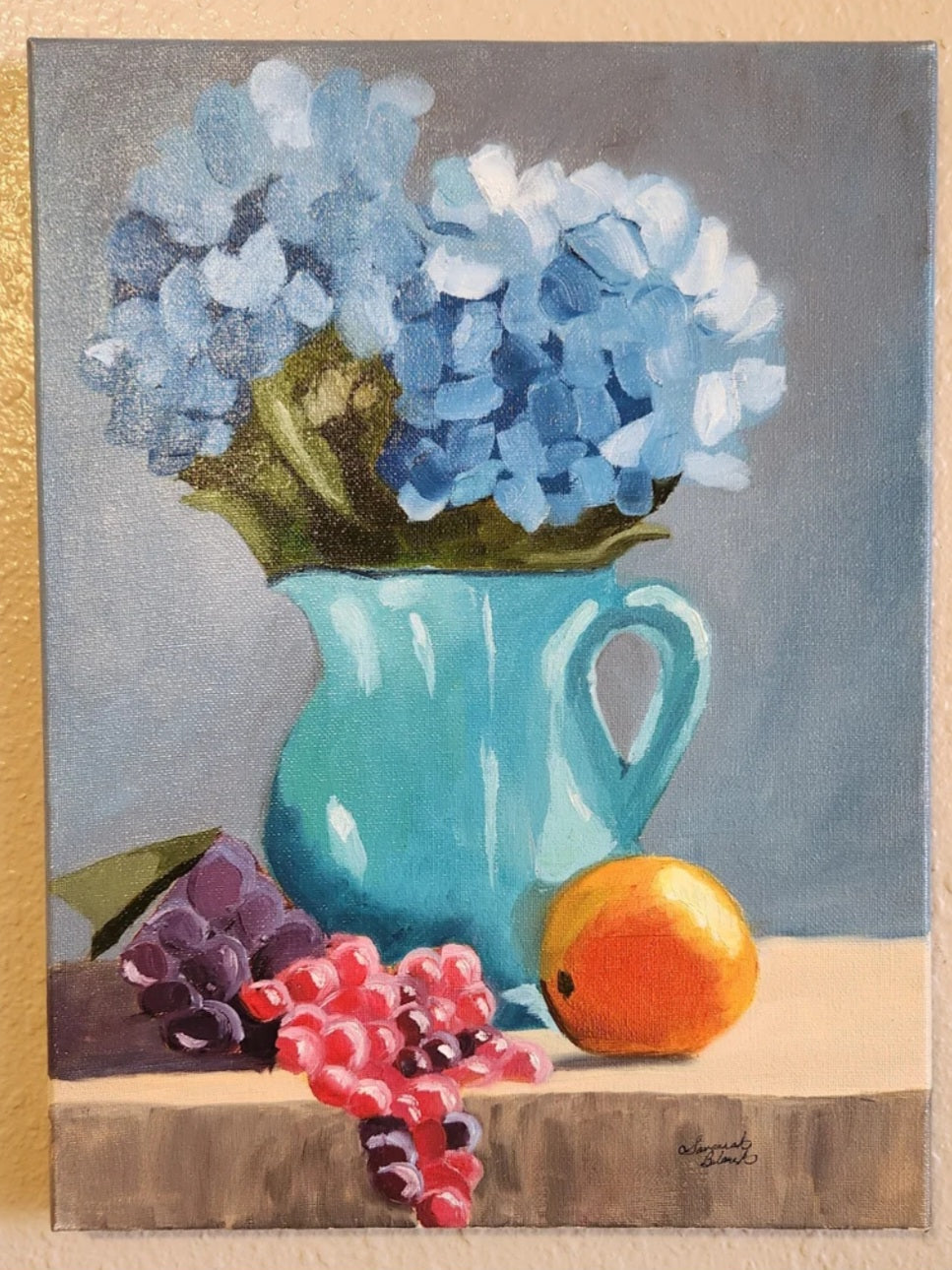 Blue Flowers with Fruit